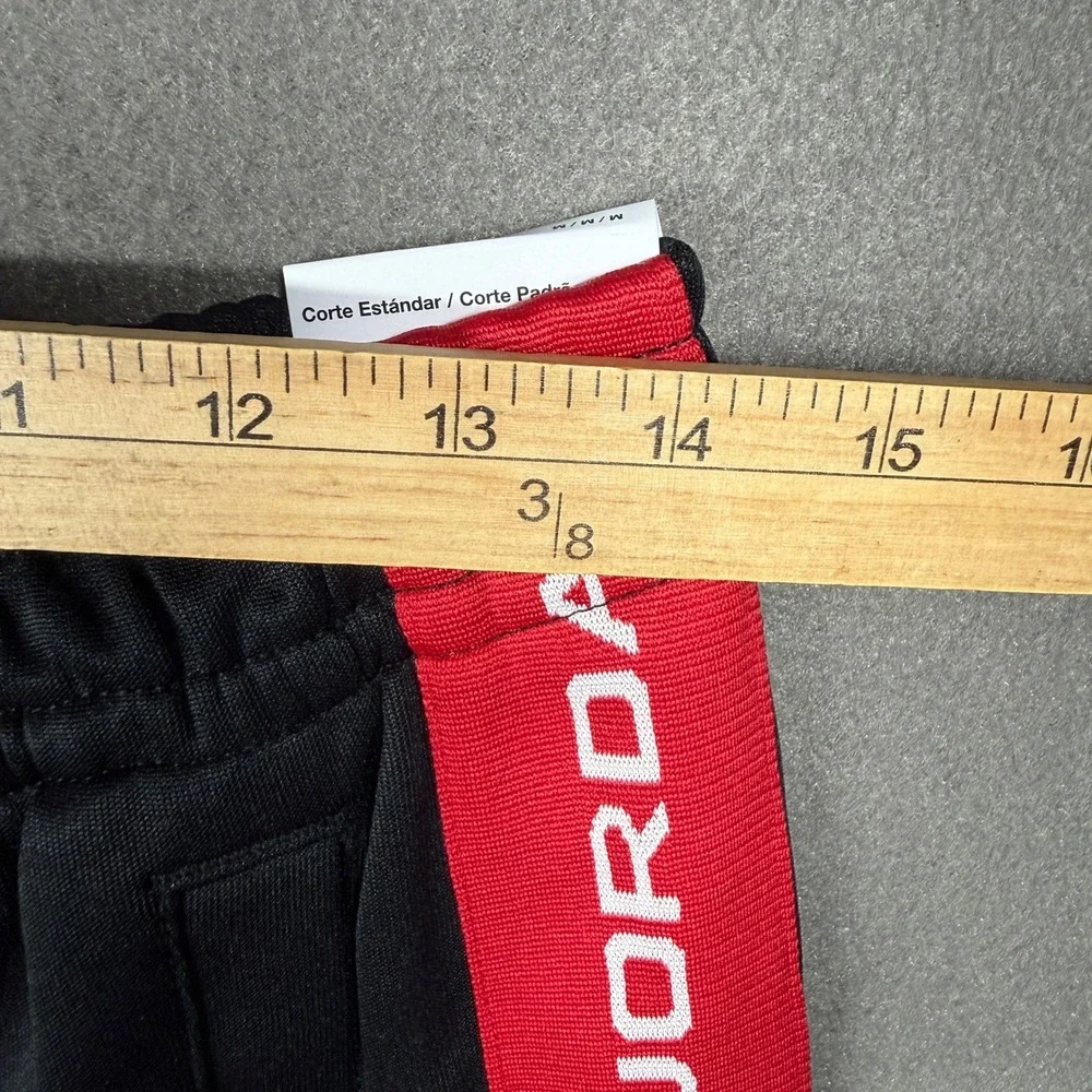 Jordan Track Pants Mens Size Medium Black Red Side Stripe HF9341-011